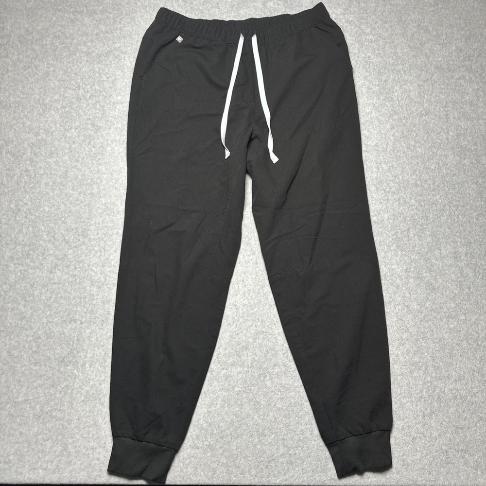 FIGS Tansen Scrub Pants Mens Large Black Technical Collection Jogger Medical